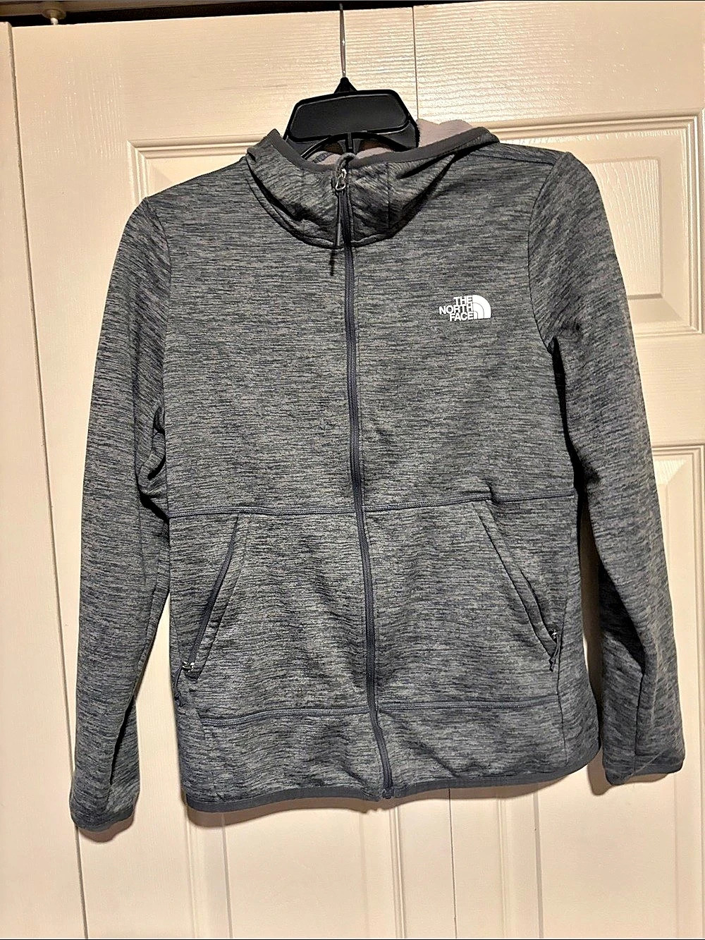 The North Face Women's TNF Performance Fleece Full Zip Hoodie Gray Medium